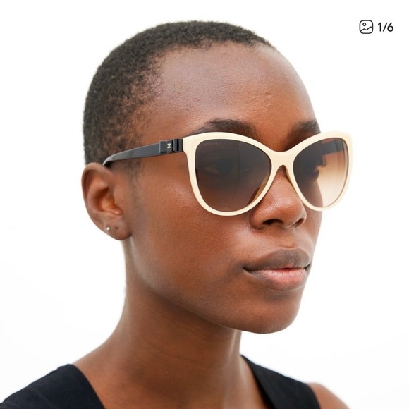 CHANEL Cateye Havana Brown Sunglasses, Authenticity Card, Original Case (5281-Q) - Picture 16 of 16